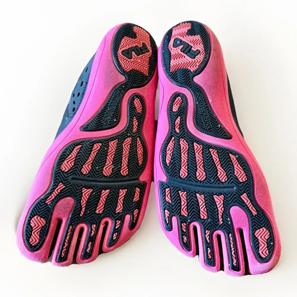 Fila Skele-Toes Shoes Women’s Size 11 Black Pink Toe water‎ Barefoot